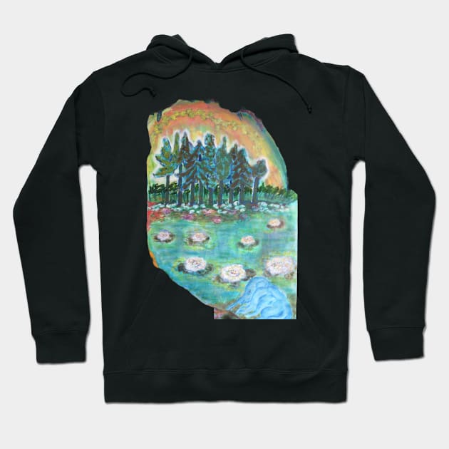 water lily pond Hoodie by JAHART001